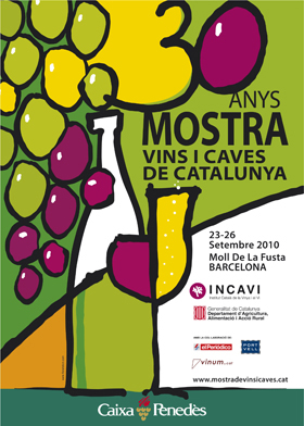 Cartell de la 30a Mostra de vins i caves de Catalunya