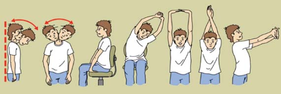 Cal fer estiraments musculars (coll, esquena, braç i avantbraç)